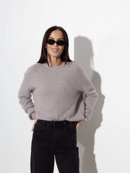 Pull col rond manches longues pour femmes