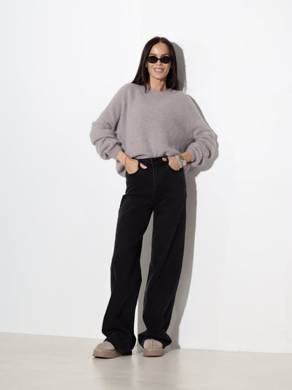 Pull col rond manches longues pour femmes