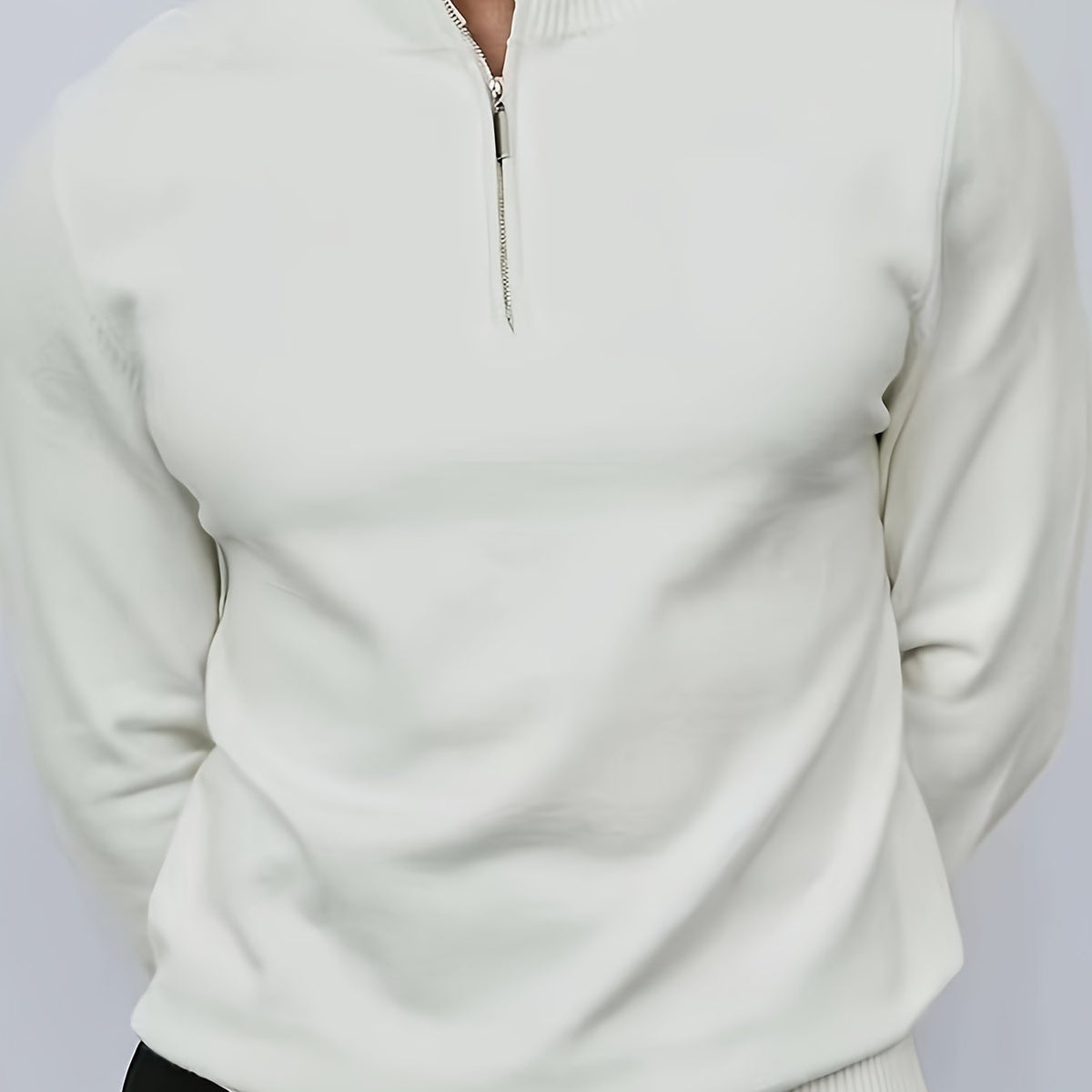 Pull à col zippé pour homme