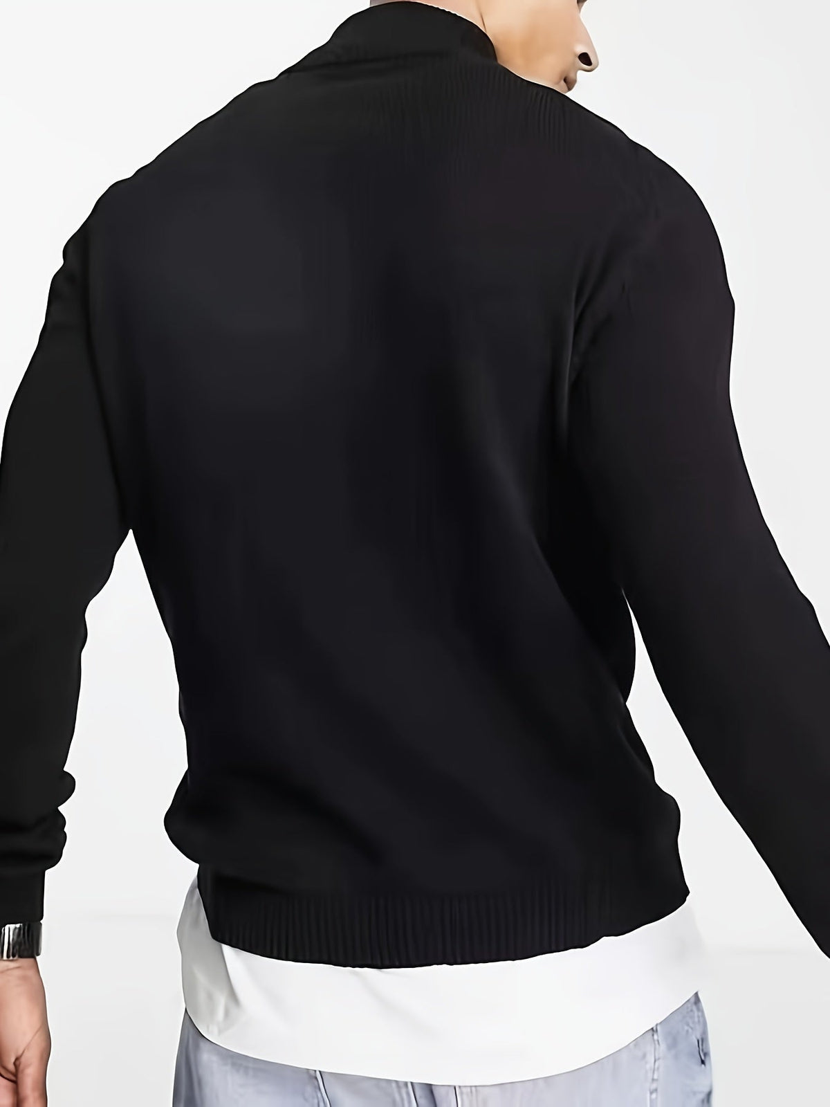 Pull à col zippé pour homme