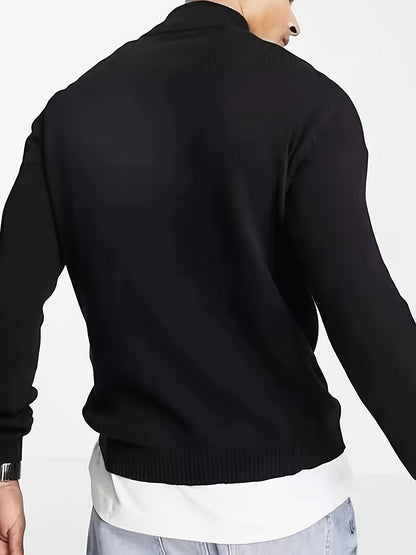 Pull à col zippé pour homme