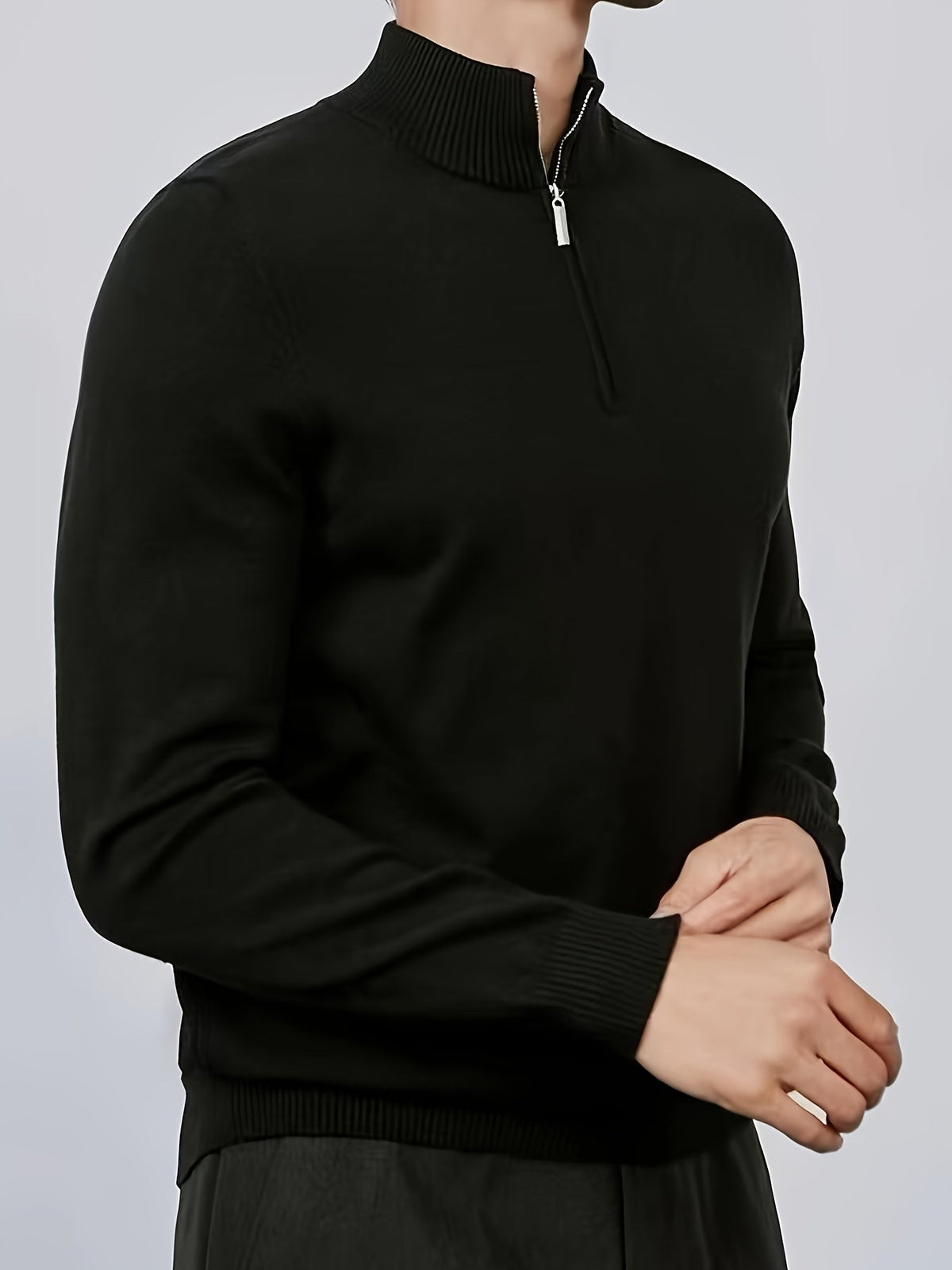 Pull à col zippé pour homme