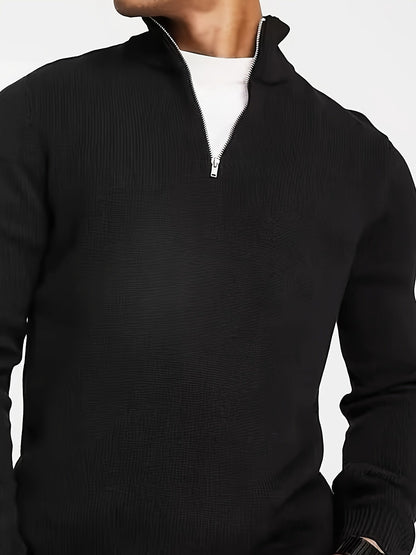 Pull à col zippé pour homme