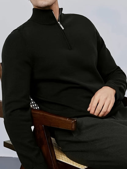 Pull à col zippé pour homme
