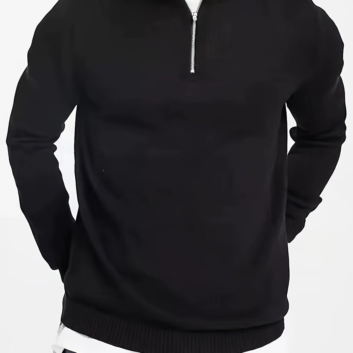 Pull à col zippé pour homme