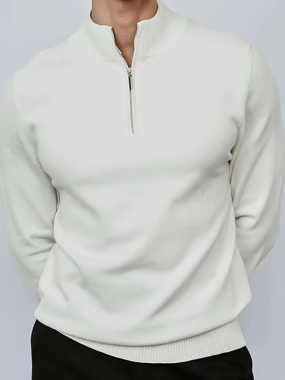 Pull à col zippé pour homme