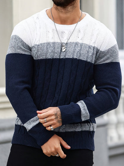 Pull colorblock pour hommes