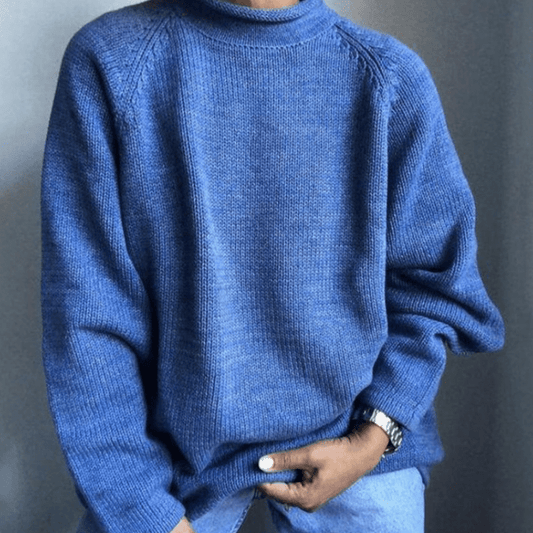 Pull Uni avec Coupe Ajustée pour Hommes | Idéal pour l’Automne et l’Hiver