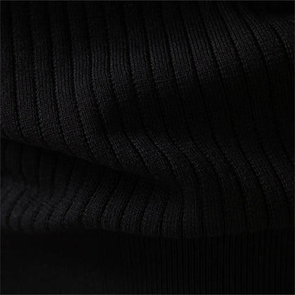 Pull côtelé à col boutonné pour hommes
