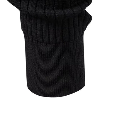 Pull côtelé à col boutonné pour hommes