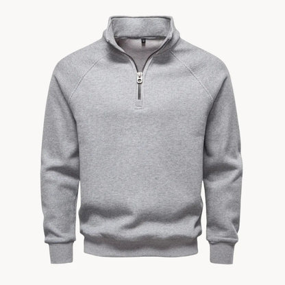 Pull à col montant zippé pour hommes