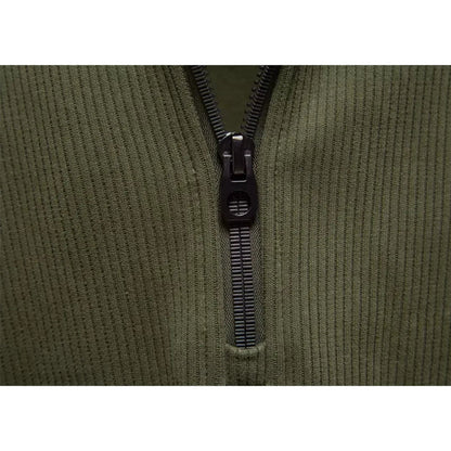 Pull à col montant zippé pour hommes