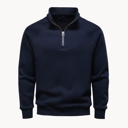 Pull à col montant zippé pour hommes