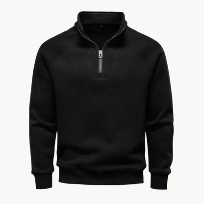 Pull à col montant zippé pour hommes
