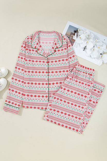 Pyjama à imprimé Noël pour femmes