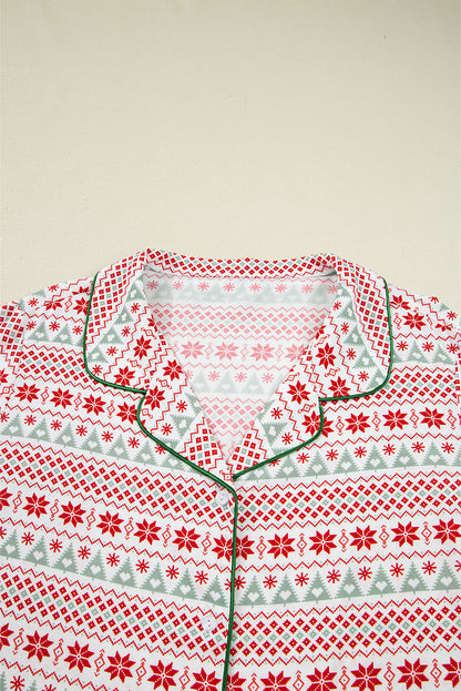 Pyjama à imprimé Noël pour femmes