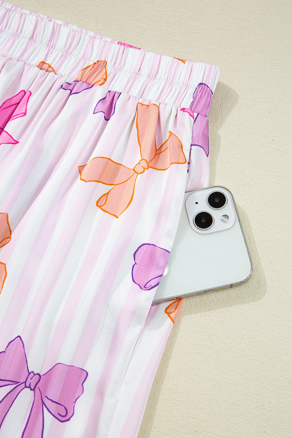 Pyjama à imprimé nœuds pour femmes