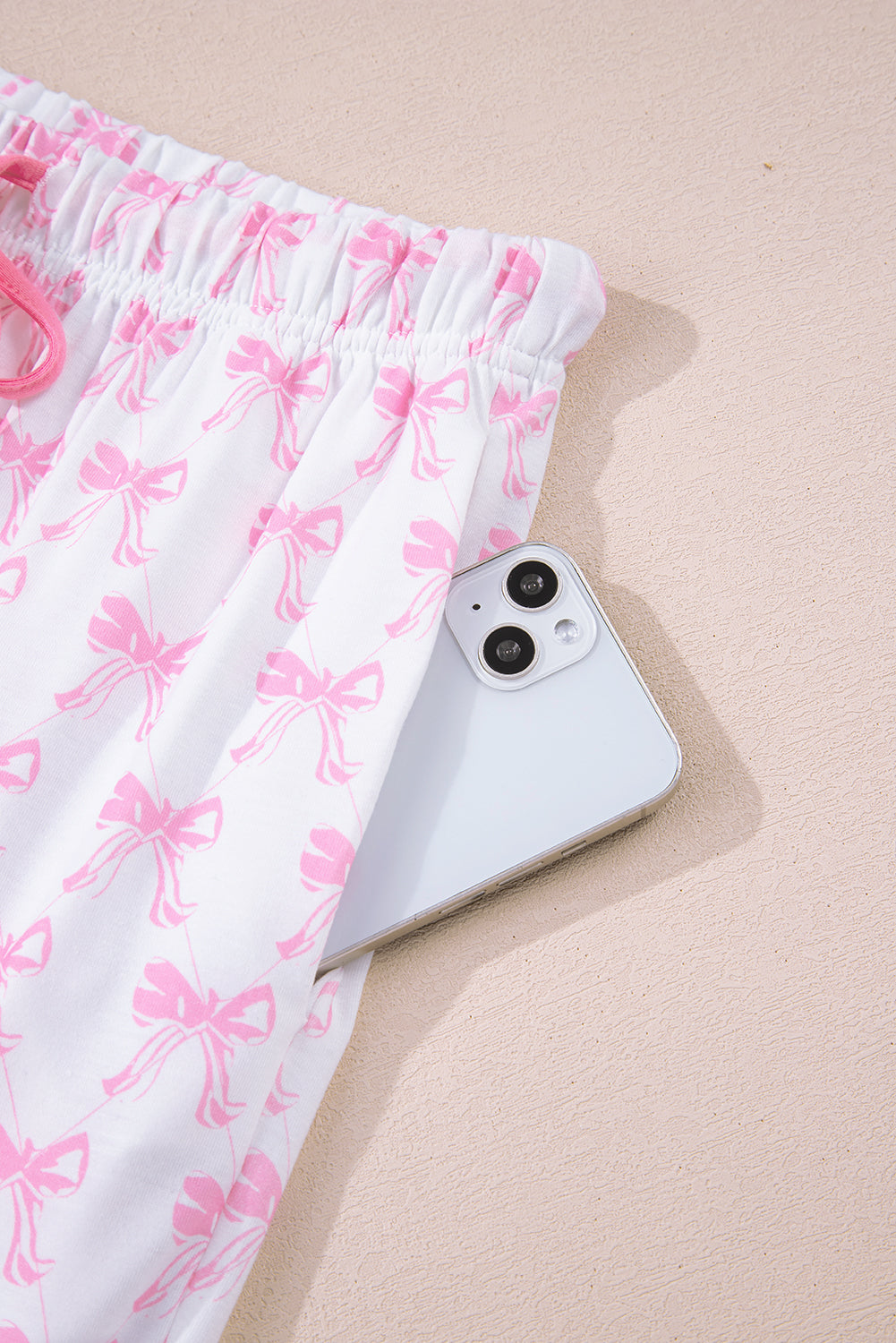 Pyjama à imprimé nœuds pour femmes