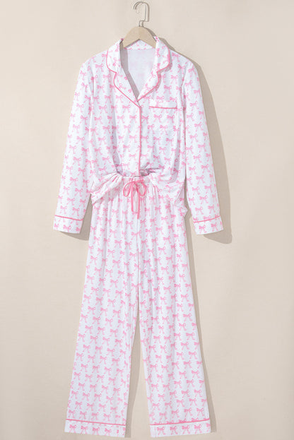 Pyjama à imprimé nœuds pour femmes