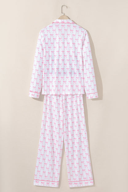 Pyjama à imprimé nœuds pour femmes