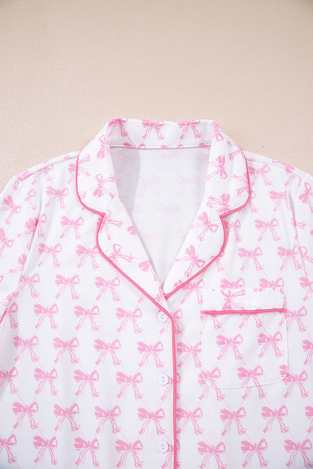 Pyjama à imprimé nœuds pour femmes