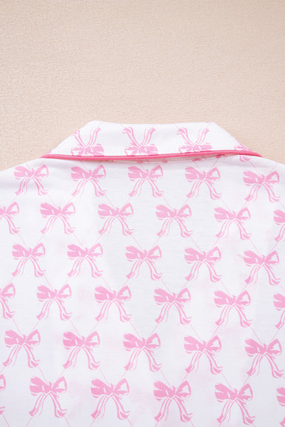 Pyjama à imprimé nœuds pour femmes