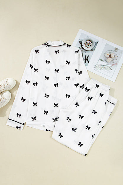 Pyjama à imprimé nœuds pour femmes