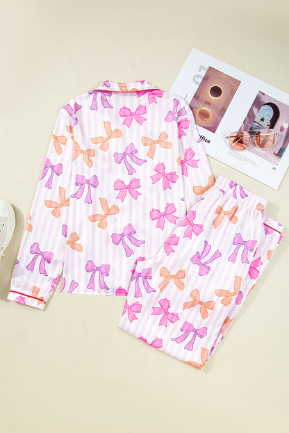 Pyjama à imprimé nœuds pour femmes