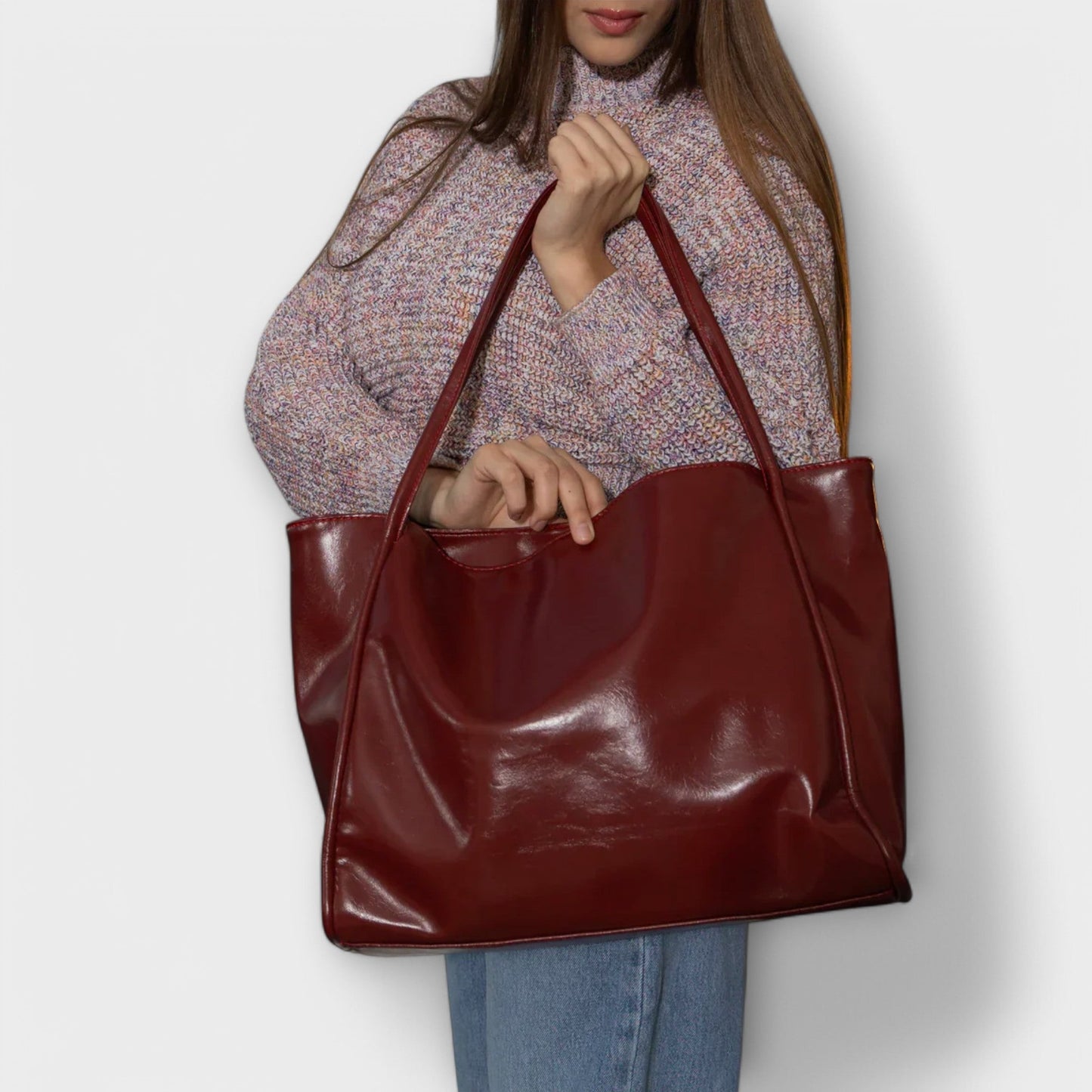 Sac À Main Structuré Avec Compartiments Intérieurs Et Anses Pour Femme | Idéal Pour Un Usage Quotidien