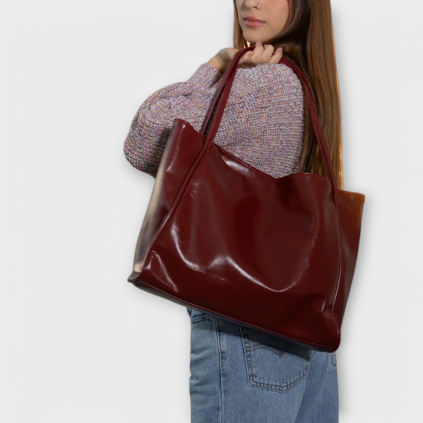 Sac À Main Structuré Avec Compartiments Intérieurs Et Anses Pour Femme | Idéal Pour Un Usage Quotidien