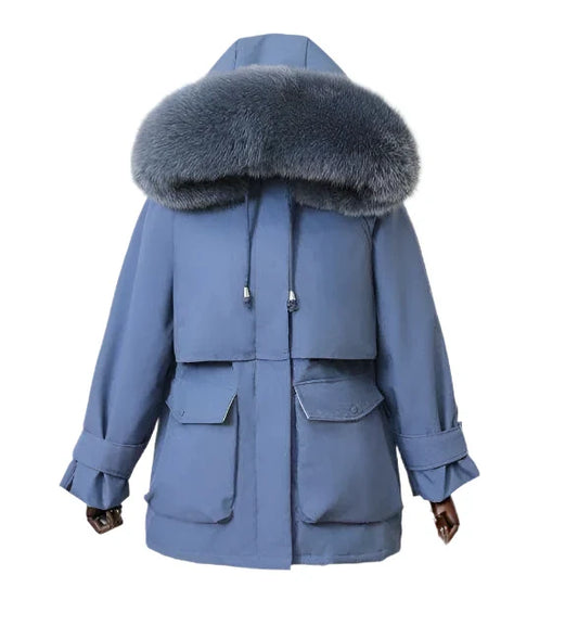 Parka avec Col Imitation Fourrure pour Femme | Idéale pour l’Hiver