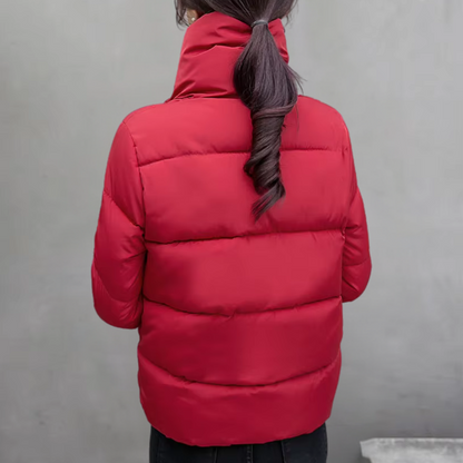 Manteau Matelassé Long avec Fermeture Éclair Asymétrique pour Femme | Idéal pour l’Hiver