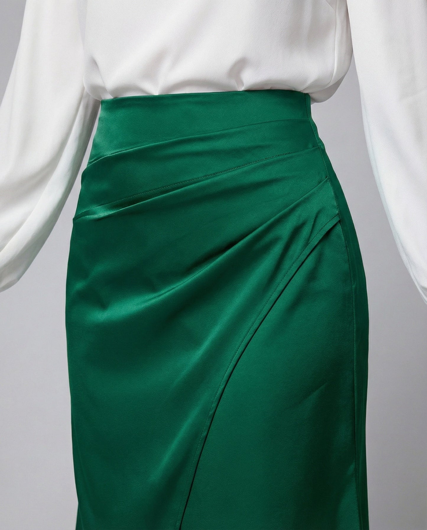 Jupe Portefeuille Fluide avec Drapé et Taille Ajustable pour Femme | Idéale pour Quotidien et Occasions