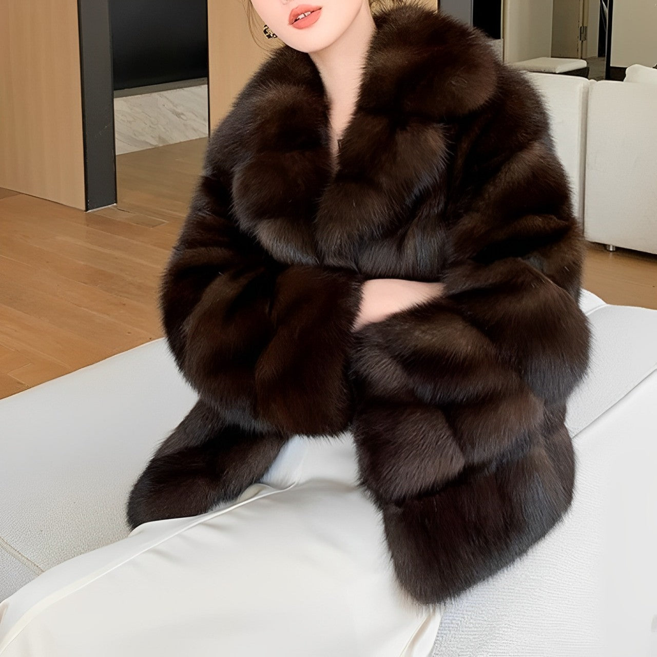 Manteau Long avec Col Classique pour Femme | Idéal pour l’Hiver