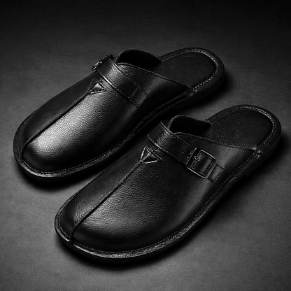Mules à bout fermé avec bride à boucle pour homme | Idéales pour l'été