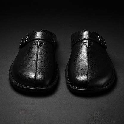 Mules à bout fermé avec bride à boucle pour homme | Idéales pour l'été