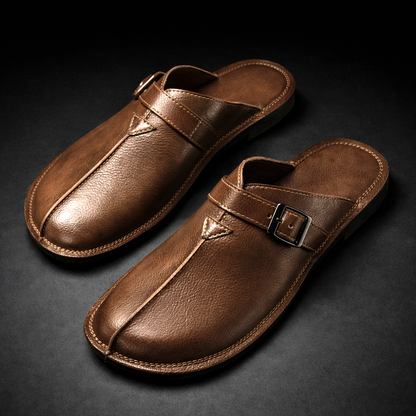 Mules à bout fermé avec bride à boucle pour homme | Idéales pour l'été