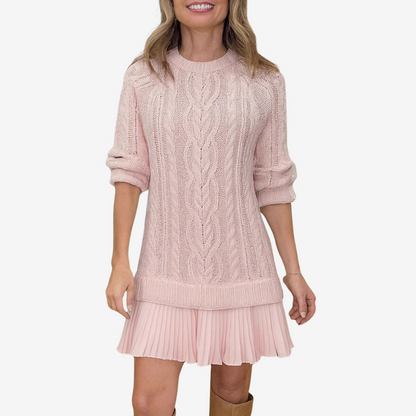Robe courte à motif en relief pour femmes