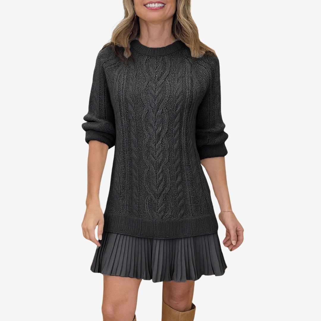 Robe courte à motif en relief pour femmes