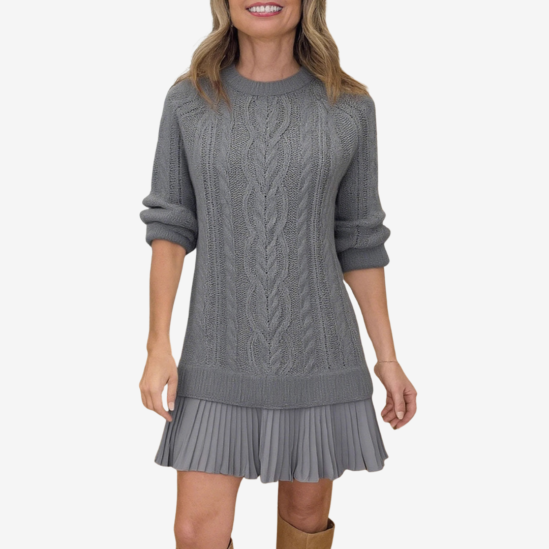 Robe courte à motif en relief pour femmes