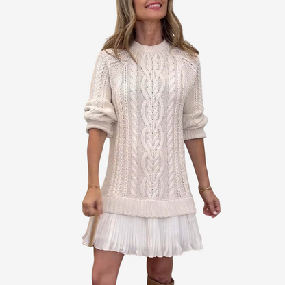 Robe courte à motif en relief pour femmes