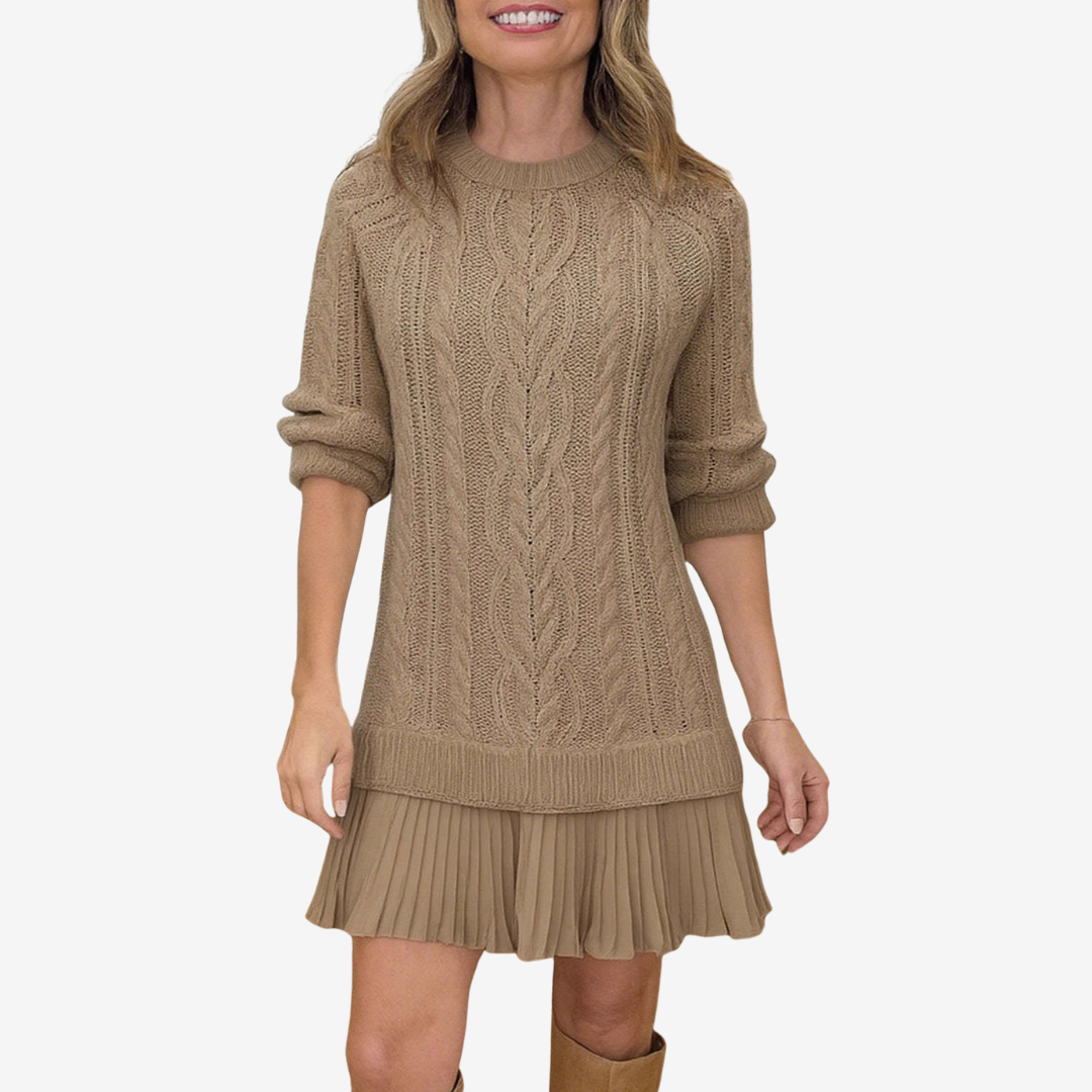 Robe courte à motif en relief pour femmes