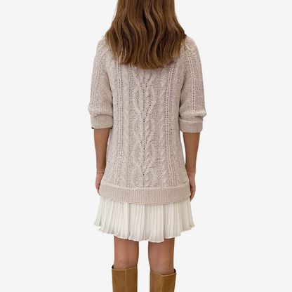 Robe courte à motif en relief pour femmes