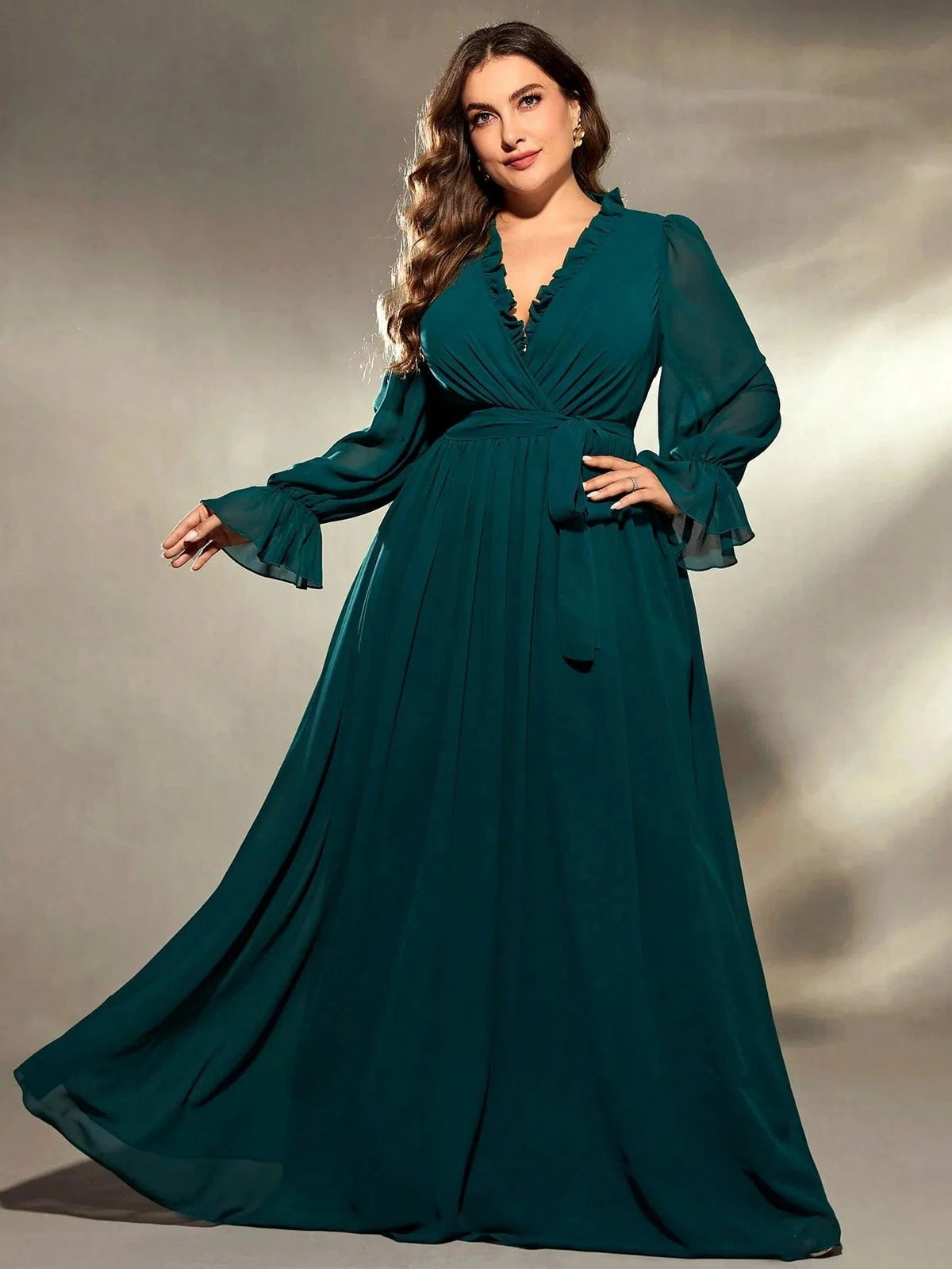 Robe de soirée à ceinture pour femmes