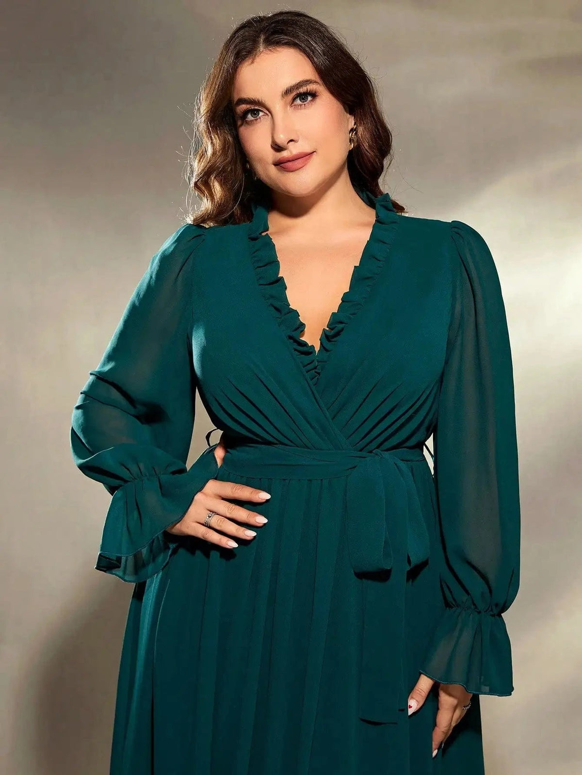 Robe de soirée à ceinture pour femmes
