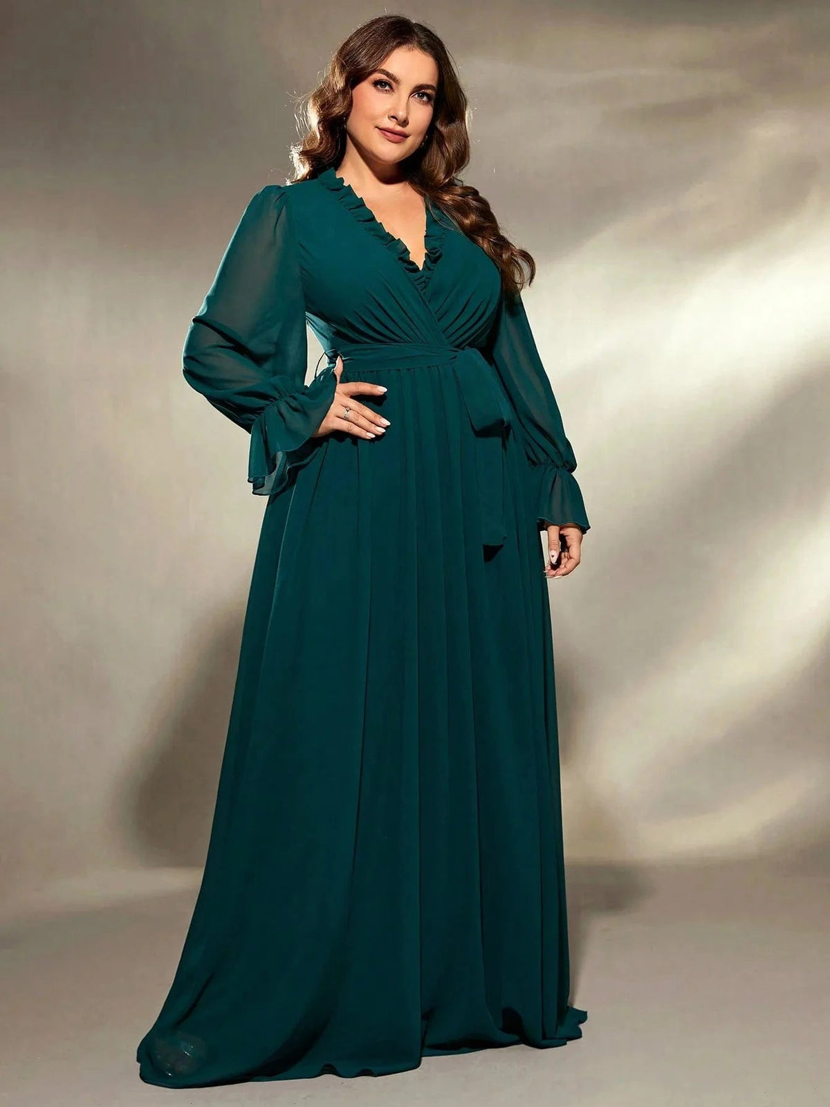 Robe de soirée à ceinture pour femmes