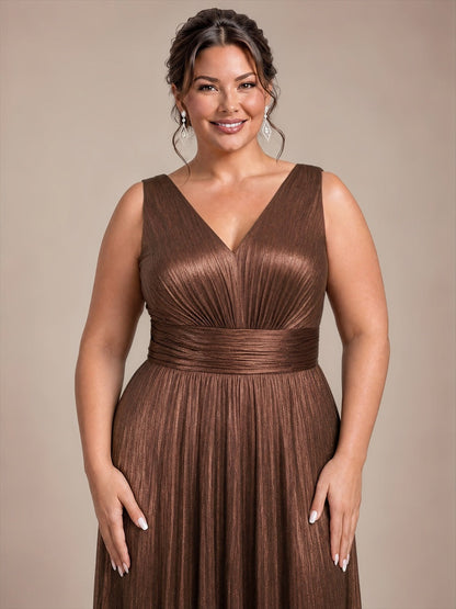 Robe de soirée à col V pour femmes