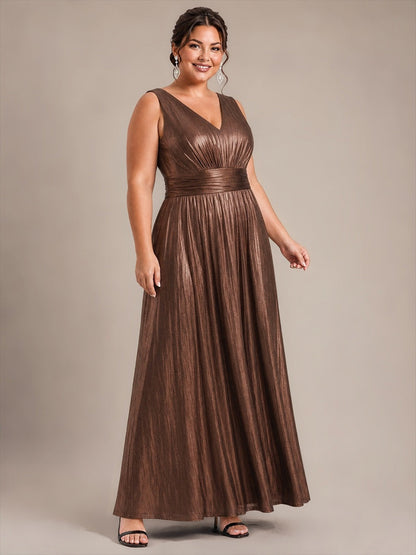 Robe de soirée à col V pour femmes