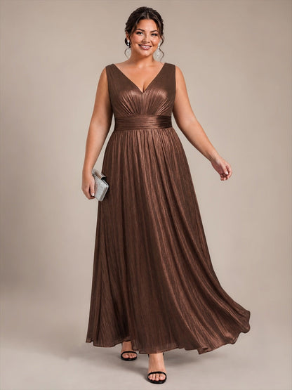 Robe de soirée à col V pour femmes