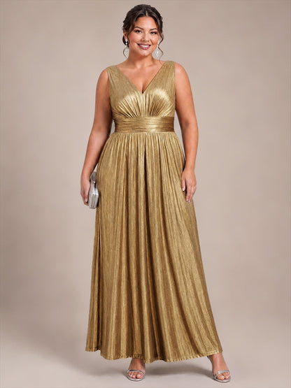 Robe de soirée à col V pour femmes